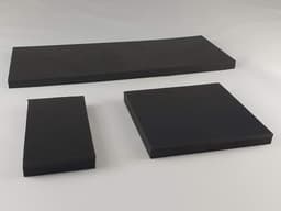 Rubberen Mat - Anti-vibratie Mat - Trillingen Dempen - Hoge Dichtheid Rubber - 100x150mm - Zwart — thumbnail 1