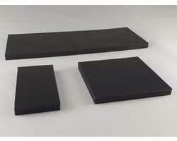 Rubberen Mat - Anti-vibratie Mat - Trillingen Dempen - Hoge Dichtheid Rubber - 100x150mm - Zwart