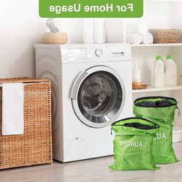 Waterdichte waszakken voor vuile kleding - 4-pack, 3 maten, opvouwbare tas voor zwemmen, yoga en reizen — thumbnail 2