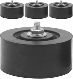 Rubberen Anti-Vibratie Pads - Isolator Demper - Airco Geluid Dempen - Krachtige Schokabsorptie - 80 mm - Zwart — thumbnail 1