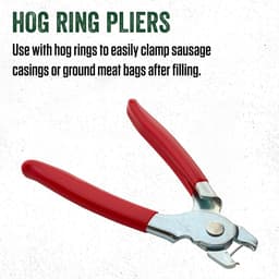 Handmatige tang - Varkensring tang - Sluitzakken - Robuuste constructie - 270 Gram - Geel met zwart — thumbnail 4