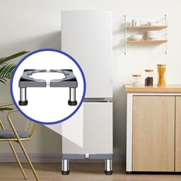 Wasmachine Verhoger - Apparaat Standaard - Apparaten Verplaatsen - Verstelbare Hoogte - 40-60 cm - Zilver — thumbnail 2