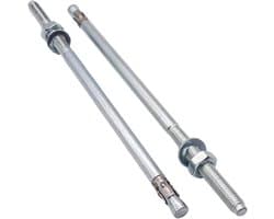 Wigankers - Keilankers metalen pluggen - Betonbevestiging - Verzinkt staal - M10 x 250 mm - Zilverkleurig