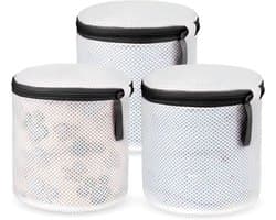 Waszak voor Bh's en Kleding, Herbruikbare Mesh Waszak met Rits voor Wasmachine, Set van 3, Ideaal voor Ondergoed, Sokken en Babykleding