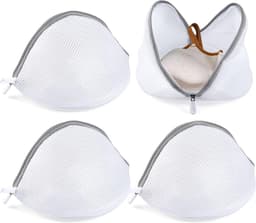 4 Stuks Wasnet voor Wasmachine, Duurzaam en Herbruikbaar Mesh Waszak voor Ondergoed, Bh's en Gevoelige Kleding met Rits, Ideaal voor Fijne Was en Kousen — thumbnail 1