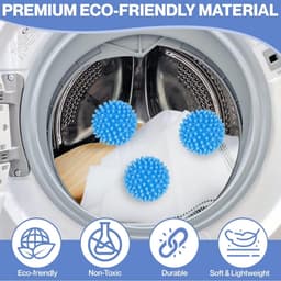 Dailygoods - Dailygoody - Droogballen - Herbruikbare Waskorf Ballen - Tijd- en Energiebesparend - Multicolor - Effectieve Droogoplossing - Geschikt voor Babykledin — thumbnail 3