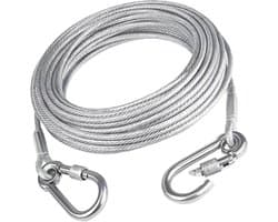 Kleding Touw - Waslijn - Buiten Droge Kleding - Gecoat Staaldraad - 2Mm Dik - Meerkleurig