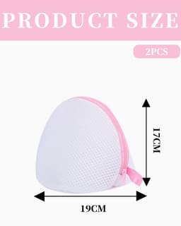 Dailygoods- Wasnet Set van 2 - Herbruikbaar - Geschikt voor Beha/Ondergoed - Verborgen Ritssluiting - Hoogwaardige Polyestervezels - Duurzaam - Waszak — thumbnail 5