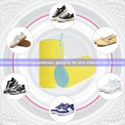Dailygoods- Schoenwaszak Set van 2 - 360° Reinigingssysteem - Schokabsorberend - Geluidsreducerend - Herbruikbaar - Voor sportschoenen/casual schoenen - Schoenreiniger — thumbnail 4
