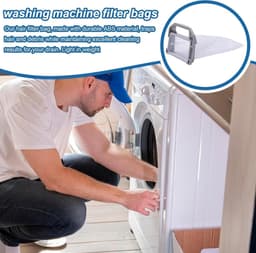 Wasmachine Haarvanger - Pluizenfilter Wasmachine - Schone Was Krijgen - Herbruikbaar ABS Materiaal - 2 stuks - Grijs — thumbnail 3