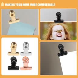 Magnetische Mini Knijpers - Herbruikbare Clips - Foto's Ophangen - Roestvrij Staal - 20 Stuks - Diverse Kleuren — thumbnail 3