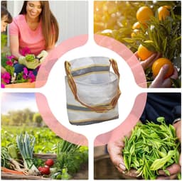 Verzamel Schort - Plukzak Tuin - Fruit Oogsten - Opvouwbaar Ontwerp - 10 Liter Capaciteit - Orchard Licht — thumbnail 5