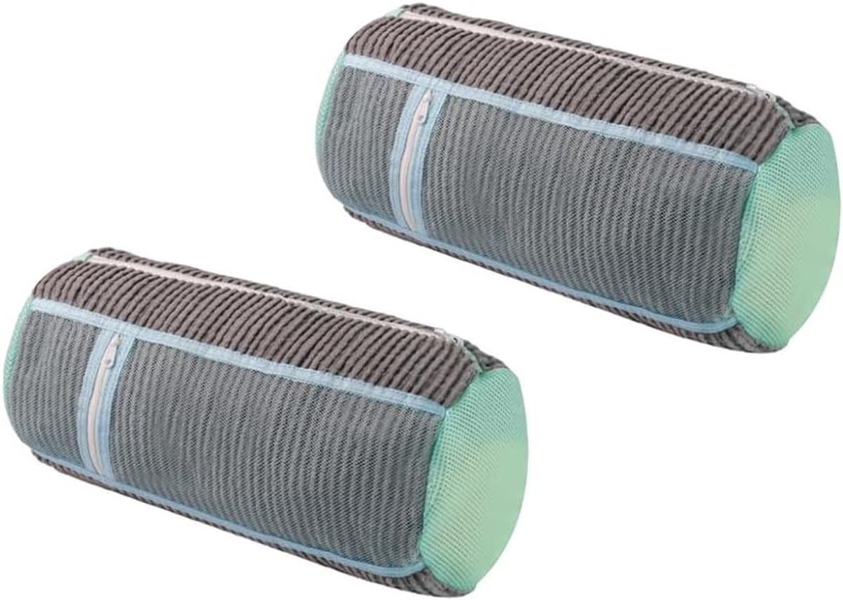 Schoenwaszakken voor de Wasmachine - 2 Stuks, Mesh Waszak voor Sneakers en Sportschoenen, Ideaal voor Canvas en Hardloopschoenen, 39 x 19 cm — afbeelding 1