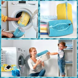 Waszak voor Schoenen - Geschikt voor Wasmachine, Ideaal voor Sport- en Tennisschoenen, Verkrijgbaar in Geel en Blauw — thumbnail 3