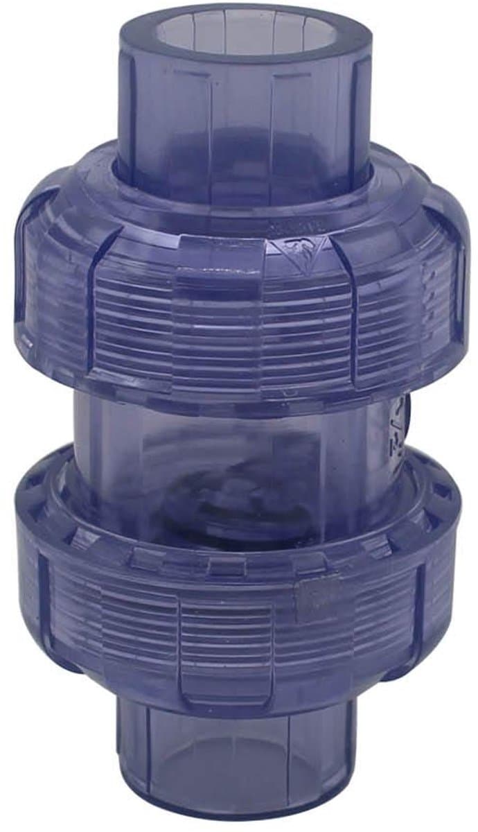 Allecto - Check valve - PVC - Terugslagklep voor afvoer - Diameter 40mm - Ideaal voor vissen en zwembaden - Voorkomt geurhinder - Geschikt voor af — afbeelding 1