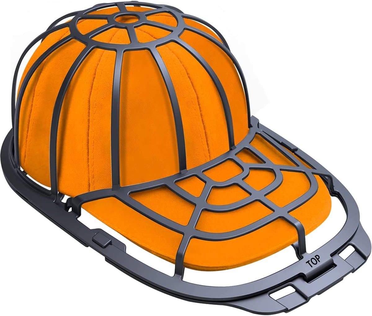 Hoedenwasser voor Baseball Caps – Petten Wasrek voor Vaatwasser – Cap Washer Cage – Beschermt Petten tegen Vervorming – Voor Platte en Gebogen Petten – Zwart — afbeelding 1