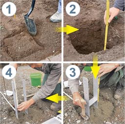 H-paalanker - Paaldrager Grondanker - Houtbouw Projecten - Stabiele Constructie - 600 mm Lengte - Metaal — thumbnail 3
