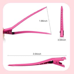 Metalen haarspelden - Krokodillenclips - Haarstyling - Tandloos design - 85 cm - Zilverkleurig — thumbnail 4