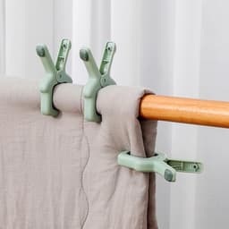 Grote Kledingspelden - Wasknijpers Klemmen - Kleding Drogen - Krachtig Winddicht - 5.5 cm Opening - Wit Groen — thumbnail 2