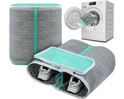 XL Schoenwaszak met Extra Reinigingsvak voor Zolen - Ideaal voor Sneakers en Schoenen, Versterkte Ritssluiting, Wasnet voor Veilig Wassen