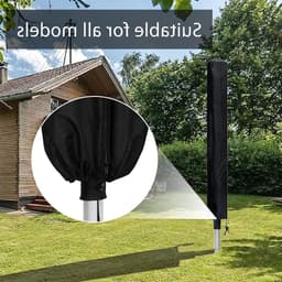 Tumble droger hoes met rits, waterdicht, winddicht en UV-bestendig, geschikt voor alle modellen en bescherming tegen weersinvloeden — thumbnail 4