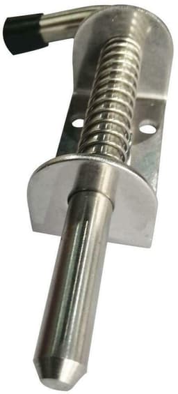 Shopcentral - Springbolts - Heavy Duty - 120mm - Zwart - Garagedeur - Staldeur - Veiligheidssluiting - Stevig ontwerp — thumbnail 4