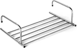 HEZIVO® Wasrek Hangend Trapgat - Droogrek Ophangbaar - Voor Radiator, Deur, Balkon - Uitschuifbaar 42-73 cm — thumbnail 1