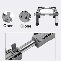 Apparaat Basis - Verhoger Onderstel - Apparaten Stabiliseren - Verstelbaar Frame - 29-32cm Hoog - Zwart — thumbnail 4