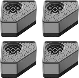 Wasmachine Onderzetters - Droger Sokkels - Stabiel Plaatsen - Anti-Vibratie Pads - 4 stuks - Zwart — thumbnail 2