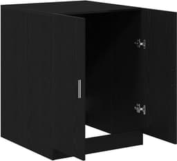 Wasmachinekast Dubbele Deur - Opbergkast Wasruimte - Badkamer Organisatie - Strak Modern Design - 106 x 39 x 17 cm — thumbnail 5
