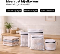 Waszakken - 7 Stuks - Wasnetten - Bescherm je Wasgoed en Wasmachine - Packing Cubes - Travel Organizer - Waszakje - Wasnetje — thumbnail 2