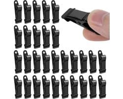 30 stuks mini-metalen klemmen - krokodillenklemmemetalen - Zwarte Knijpers - stevige veerklemmen - fotoclips - Knijpers Metaal - voor draden, fotosnacks, papier, kerst-doe-het-zelf decoratie — afbeelding 1