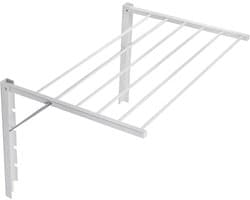 Wandwasdroger - Droogrek muur - Kleding drogen - Inklapbaar ruimtebesparend - 60 cm breed - Wit