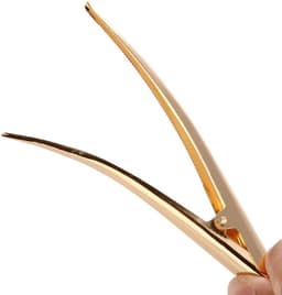 10 stuks eendenbek haarclips met tanden voor haarstyling - Gouden metalen anti-slip haarspeldjes voor DIY-accessoires — thumbnail 3