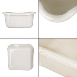Robuuste Rechthoekige Waskom met Handgrepen - Compacte Opbergbak (8 Liter) — thumbnail 3