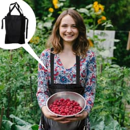 Oogstschort Met Zakken - Fruit Plukschort - Buiten Werk - Waterdicht Polyester - 64x49cm — thumbnail 4