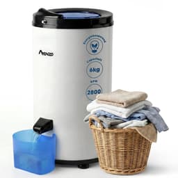 Amenzo® - Centrifuge - Wit - Droogzwierder - 2800 RPM - 6kg Capaciteit - Mini Wasmachine - Centrifuge voor Wasgoed — thumbnail 1