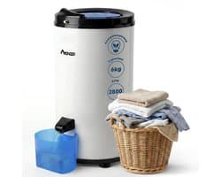 Amenzo® - Centrifuge - Wit - Droogzwierder - 2800 RPM - 6kg Capaciteit - Mini Wasmachine - Centrifuge voor Wasgoed - AAA+ — afbeelding 1