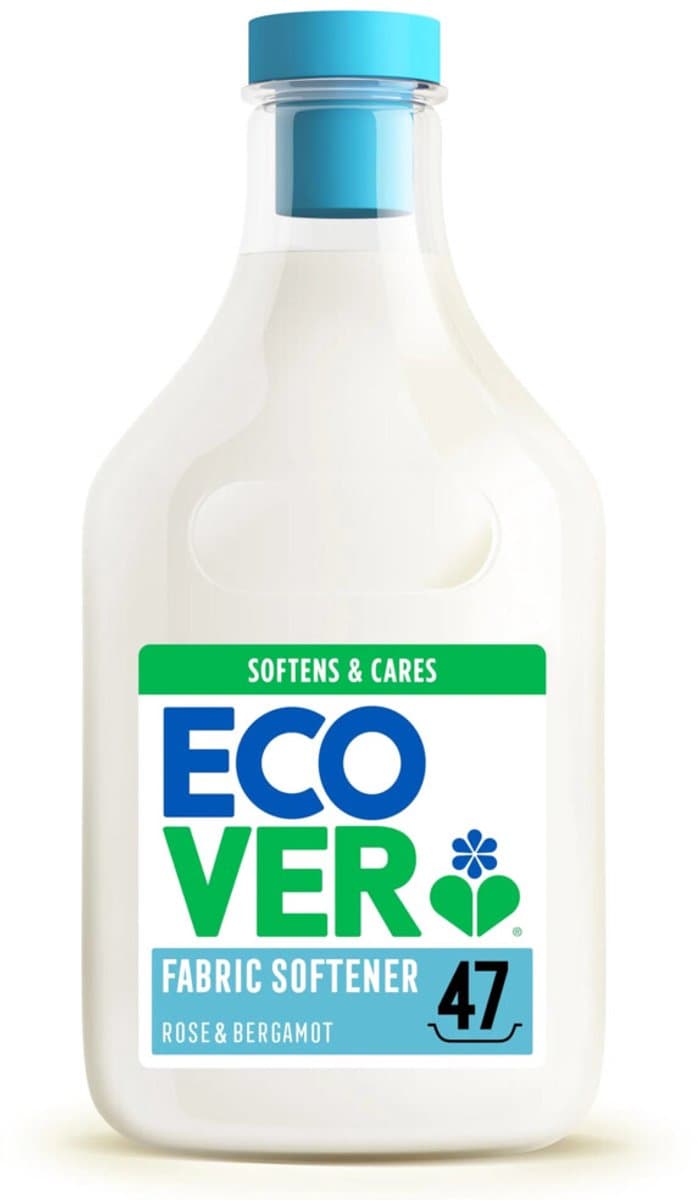 Ecover Wasverzachter Roos & Bergamot 47 wasbeurten - 6 x 1,43 liter - Voordeelverpakking — afbeelding 1
