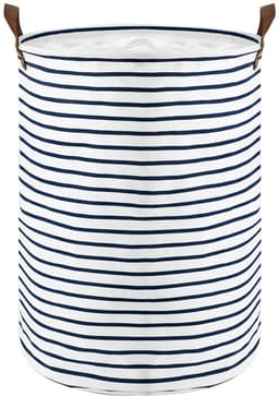 Opvouwbare ronde wasmanden van 45 cm, katoen (blauw, maat M) Wegwerpbaar — thumbnail 1