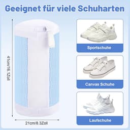 Famanu – 2 stuks schoenwaszakken, wasmachine, 40 x 20 cm, herbruikbare schoenenzak, waszak, groot, blauw wit — thumbnail 3