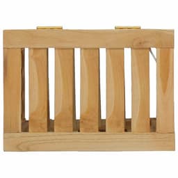 vidaXL - Wasmand - 35x25x60 - cm - massief - teakhout — thumbnail 5