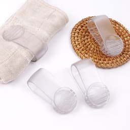 Handdoek Klemmen - 8 Stuks - Strandlaken Knijpers - Plastic Quiltclips - Badlaken Clips - Strandlakenrek wasknijpers - Knijpers - Sterke Handdoekklem - 7×3.2×2.9cm - Transparant — thumbnail 4