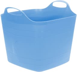 Excellent houseware flexibele kuip / emmer - blauw - 25 l - kunststof - 40 x 35 cm - met handvatten — thumbnail 1