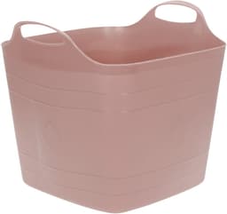 Excellent houseware flexibele kuip / emmer - roze - 25 l - kunststof - 40 x 35 cm - met handvatten — thumbnail 1