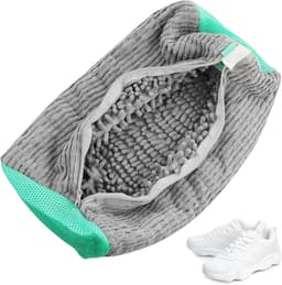 Famanu – Schoenwaszak - wasmachine - herbruikbaar - waszak - schoenen met ritssluiting - schoenenzak - grijs — thumbnail 1