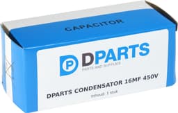 Dparts condensator 16 µF - universeel - 450V - universele aanloopcondensator - 16uf — thumbnail 2
