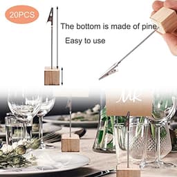 20 Stuks Houten Foto Clip Houders voor Thuis en Kantoor — thumbnail 2