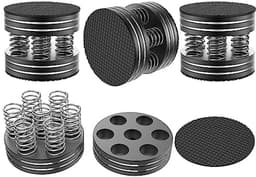 High-end luidsprekervoeten trilingsdempers - 4 stuks aluminium en antislip rubber — thumbnail 1