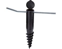 Leifheit droogmolen grondanker - incl. indraaistang - 50 mm diameter - zwart — afbeelding 1